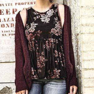 Knox Rose velvet tank